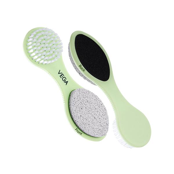 Vega 3 In 1 Pedicure Tool- Foot Scrubber, Pumice Stone And Black Emery For Home Foot Care, (Pd-20)