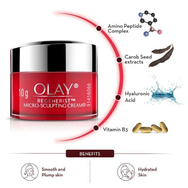 Olay TE Day Cream 50g + Olay Regenerist Micro-sculpting Cream Mini 10g - Ultimate Skincare kit 2's - Day Cream