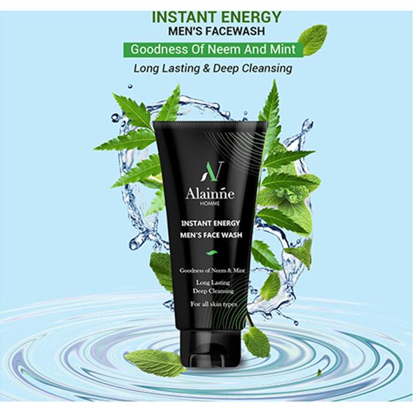 Alainne Instant Energy Men'S Face Wash 100 gm - Face Washes