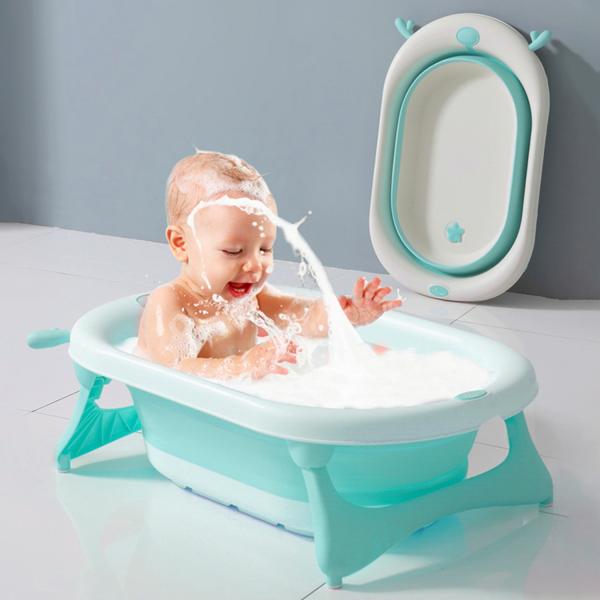 Netmeds | R for Rabbit Bubble Double Aqua Baby Bath Tub - Blue 1's