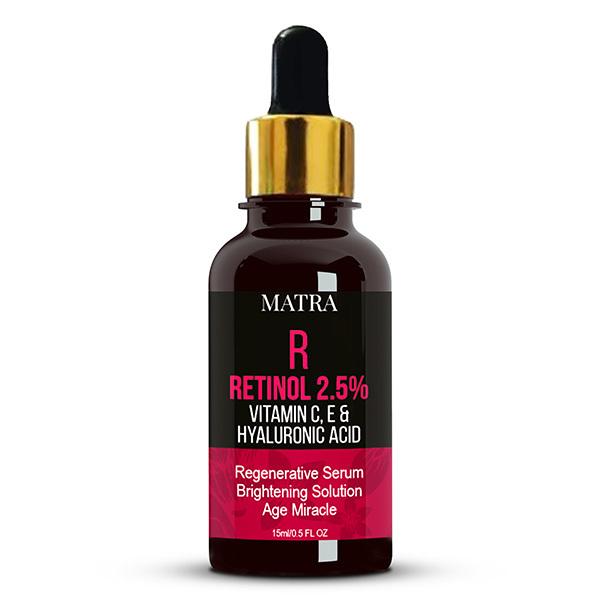 Matra Retinol 2.5%, Vitamin C, E & Hyaluronic Acid Serum 15 ml - Face Serum