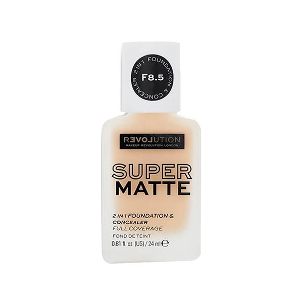 Netmeds | Makeup Revolution Supermatte 2 in 1 Foundation & Concealer F8.5 24ml
