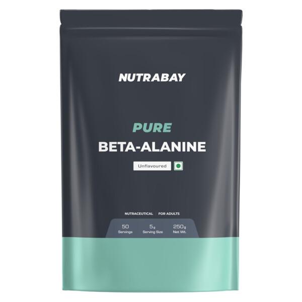 Netmeds | Nutrabay Pure Beta Alanine Amino Acid Powder - Unflavoured 250 gm