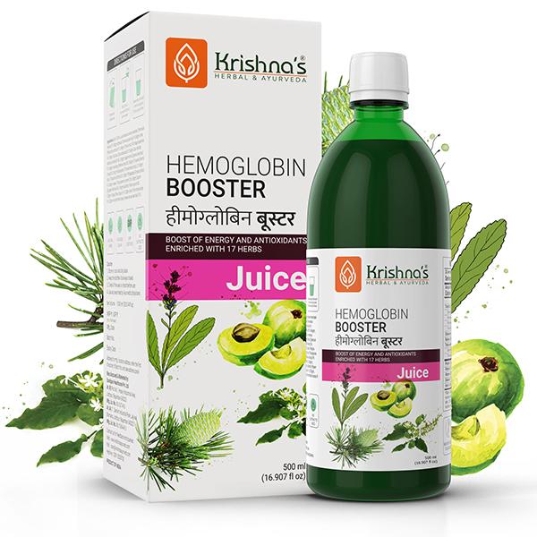 Krishna's Herbal & Ayurveda Hemoglobin Booster Tonic 500 ml - Health Products