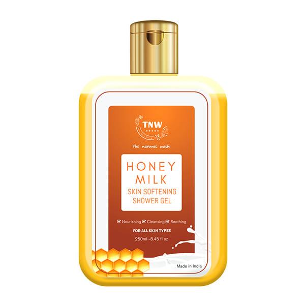 The Natural Wash Honey Milk Skin Softening Shower Gel 250 Ml