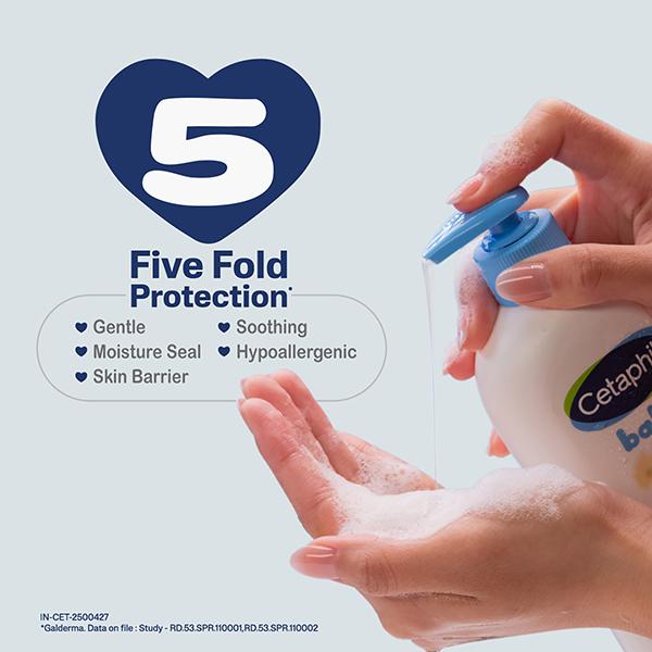 Cetaphil Baby Wash & Shampoo With Organic Calendula 400 ml - Baby Body Wash