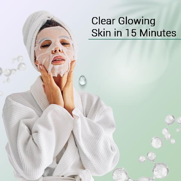 Mancode 1% Salicylic Acid Facial Sheet Mask For All Skin Types 25 gm - Face Mask