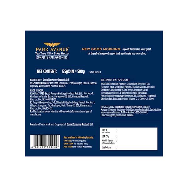 Park Avenue Premium Men Soaps for Bath - Good Morning 500 gm - Perfumes (Edt/Edp)
