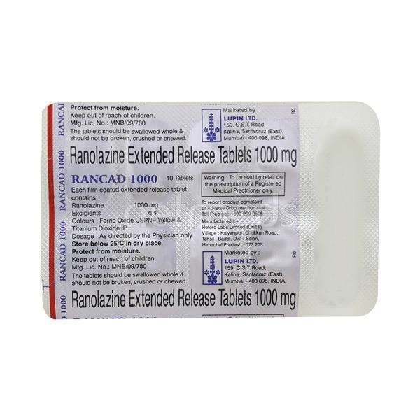 Netmeds | Rancad 1000mg Tablet 10'S
