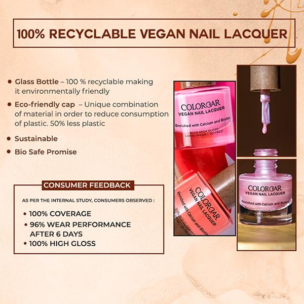 Colorbar Vegan Nail Lacquer Sorbet-041 8 ml - Nail Polish