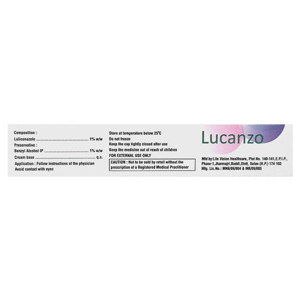 LUCANZO Cream 20gm - Fungal Infections-Taa