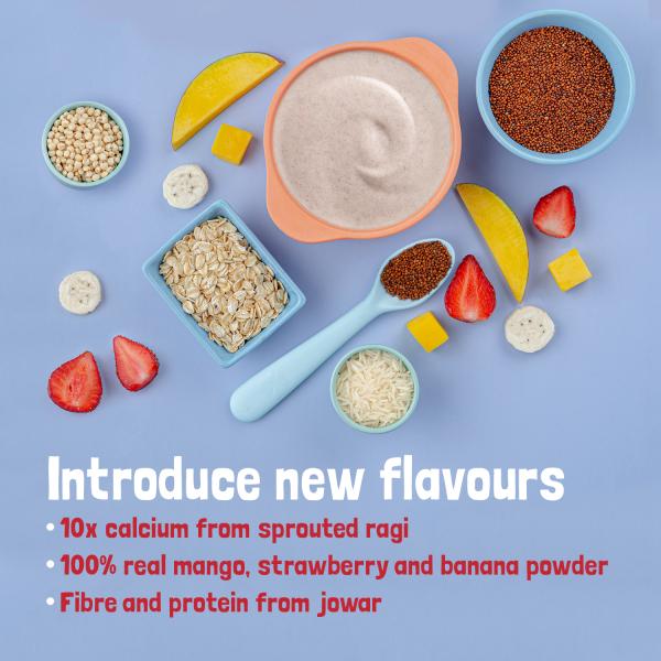 Slurrp Farm Cereal - Multigrain Millets & Mixed Fruit (Refill Pack) 300 g - Baby And Infant Supplements