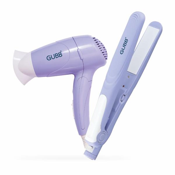 Netmeds | GUBB Hair Dryer & Hair Straightener Combo for Frizz Free & Lustrous Hair - Purple 1's