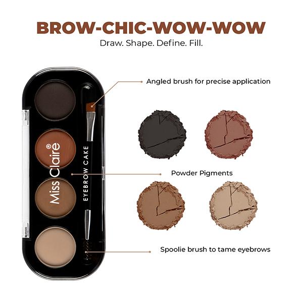 Miss Claire Eyebrow Cake Probrow Palette 4gm - Eyebrow Pencils & Enhancers