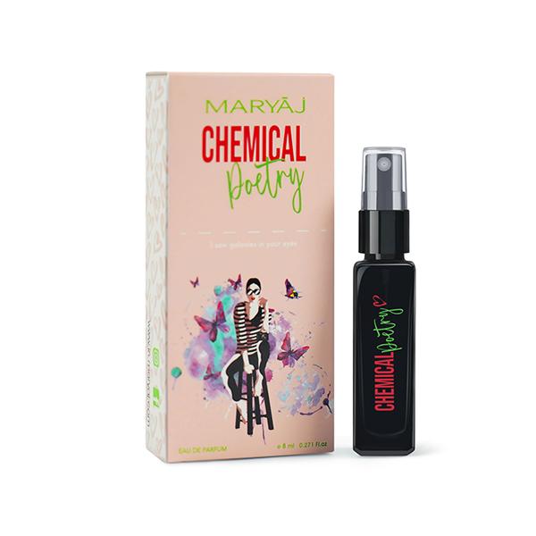 Netmeds | Maryaj Chemical Poetry EDP Gift for Her Long Lasting Scent Spray Gift for Women 8 ml