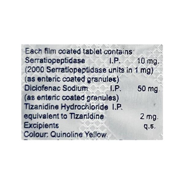 Serfenac T Tablet 10'S - Muscle Spasm-Mus