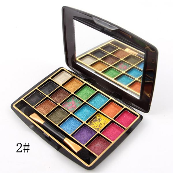 Miss Rose 18 Color Metallic Eyeshadow Palette 7001 - 402 M02 20 gm - Face Palettes