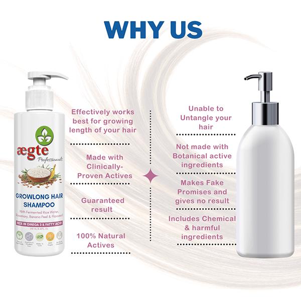 Aegte Growlong Rice Shampoo 250 ml - Shampoos