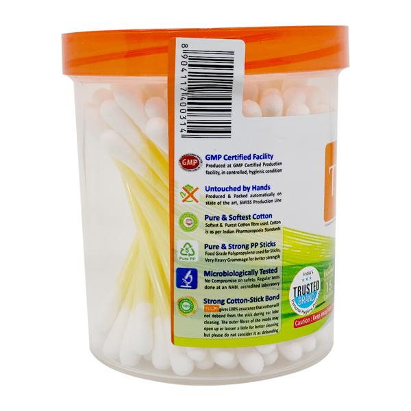 Tulips Cotton Swabs - Jar 100's - Cotton Wool & Swabs