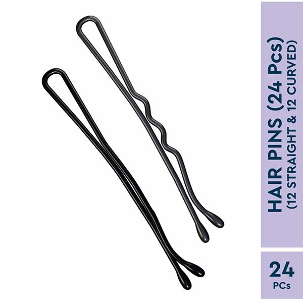 GUBB Curved Hair Pins - 24 Pieces 20 gm - Hair Clips/Bands