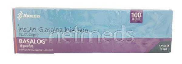 Netmeds | Basalog 100IU Injection 1X3ml