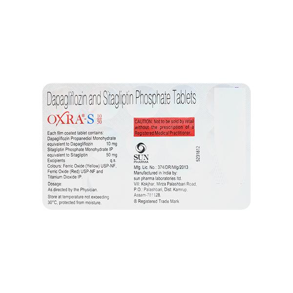 OXRA S 10/50 Tablet 15's - Diabetes-Ant