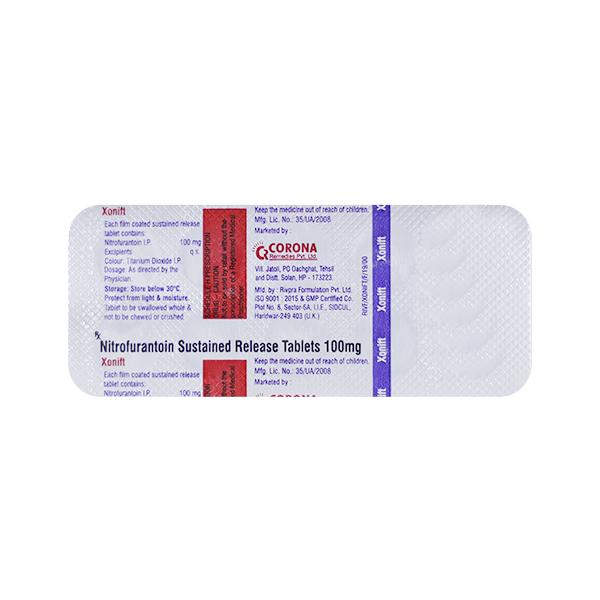 Xonift 100mg Tablet 10'S - Bacterial Infections-OAB