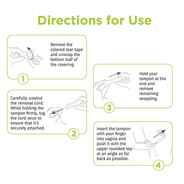 Pee Safe Organic Cotton Tampon (Super, pack of 16) 1's - Tampons
