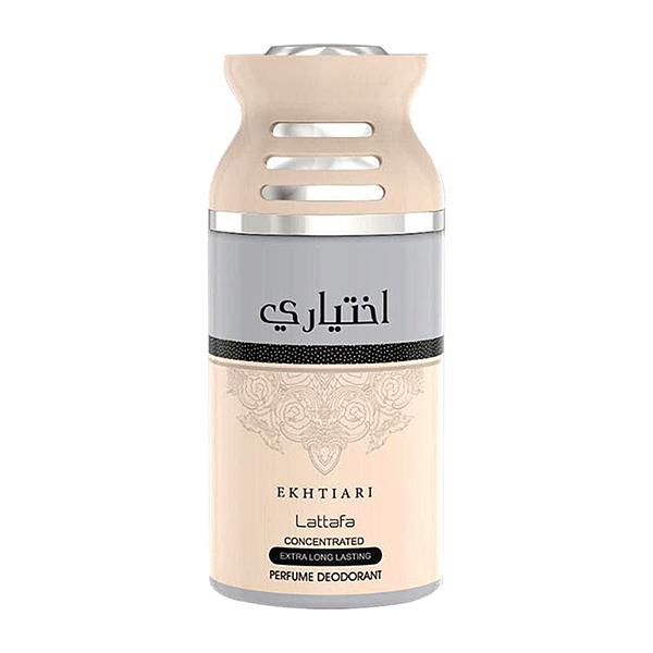 Netmeds | Lattafa Ekhtiari Imported Long Lasting Perfumed Deodorant Spray 250 ml