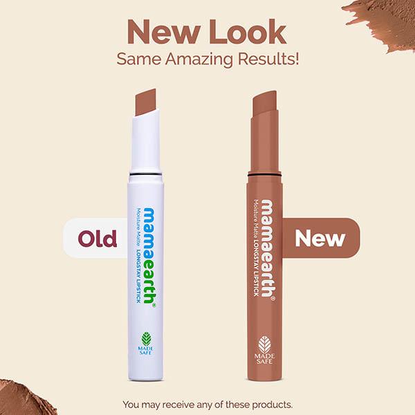 Mamaearth Moisture Matte Long stay Lipstick with Avocado Oil & Vitamin E for 12 Hour Long Stay 04 Cinnamon Nude 2 gm - Lipsticks