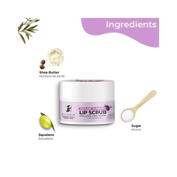Pilgrim Squalane Blueberry LIP SCRUB 8 gm - Lip Scrubs