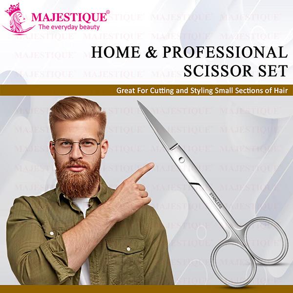 Majestique Stainless Steel Beauty Scissor and Blades 1's - Others