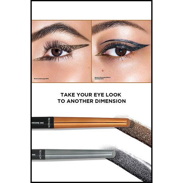Revlon So Fierce - Chrome Ink Liquid Liner - Gunmetal 0.9 gm - Eyeliners