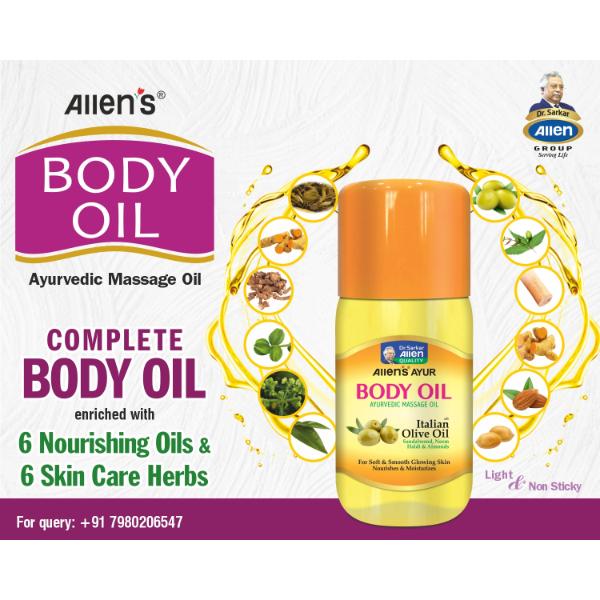 Allen Body Oil 200 ml (Pack of 2) 1's - Personal Care (Ayush)