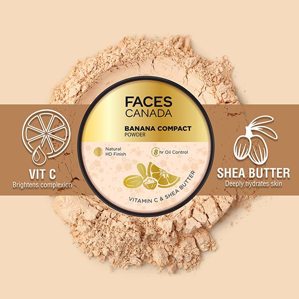 Faces Canada Banana Compact Powder 9gm - Compact Powder