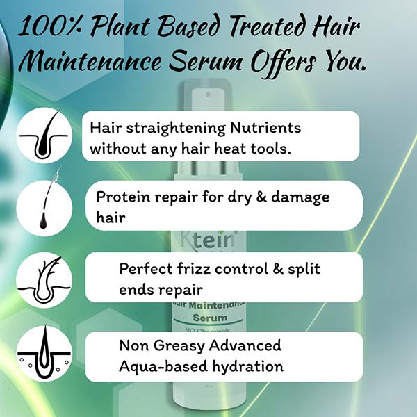 Ktein 100% Plant Based Treated Hair Maintenance Serum 30 ml - Hair Serums