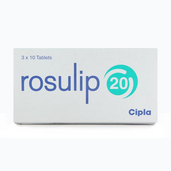 Rosulip 20mg Tablet 10'S - High Cholesterol-Dys
