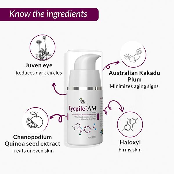 Fixderma Eyegile Day and Night Under Eye Cream 30 gm - Face Creams