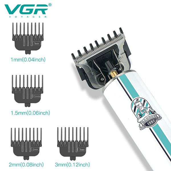 VGR V-079 Trimmer 300 min Runtime 4 Length Settings (White) 1's - Trimmers