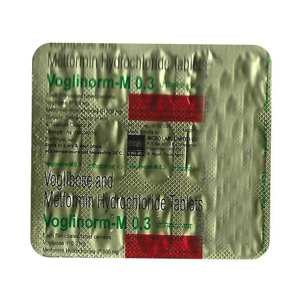 VOGLINORM M 0.3 Tablet 15's - Diabetes-Ant
