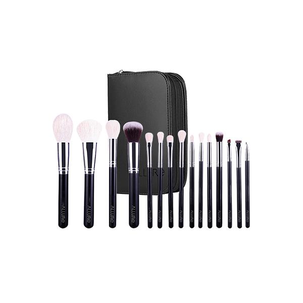 Allure (Set of 15) Silver Goat hair Brushes -SGK-15 1's - Face Brush