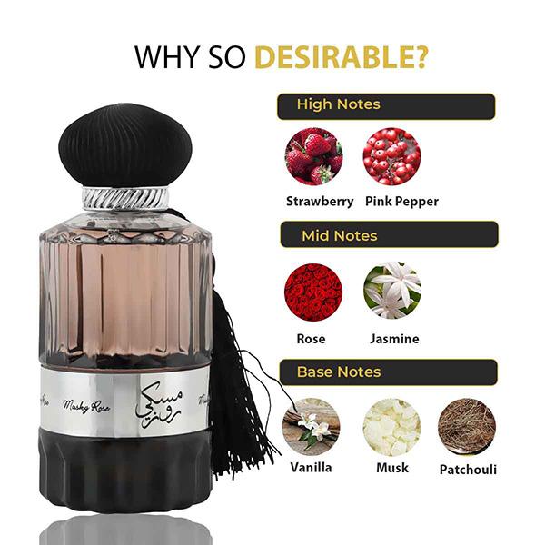 NUSUK Musky Rose EDP Perfume for Men & Women 100 ml - Perfumes (Edt/Edp)