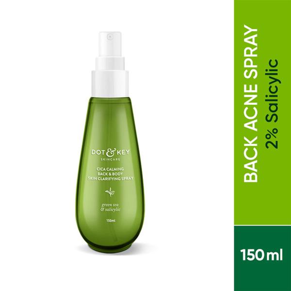 Dot & Key Cica Calming Back & Body Skin Clarifying Spray 150 ml - Face Wash & Cleansers