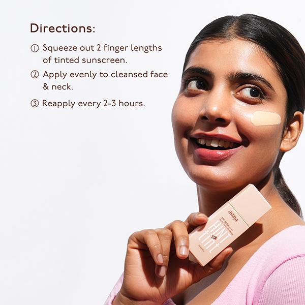 Asaya Hint Of Tint Tinted Sunscreen SPF 50 PA++++ Shade-Medium 40 ml - Body Sunscreen