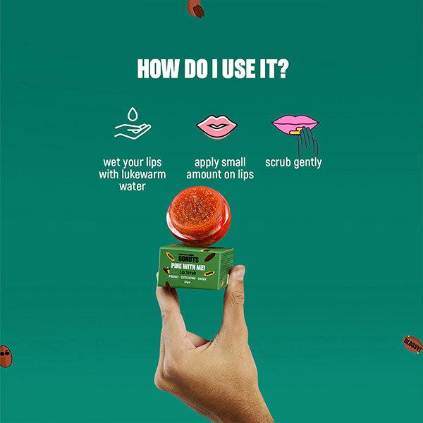 GONUTS By Bewakoof Pine With Me Lip Scrub By Bewakooof 30 gm - Lip Balms