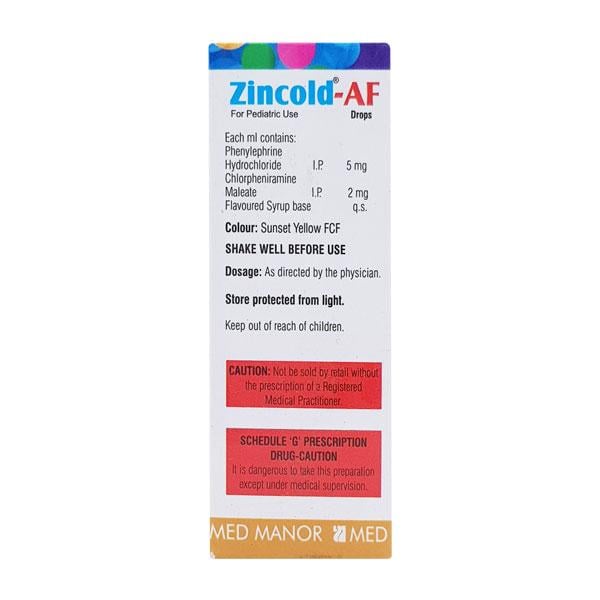 ZINCOLD AF Drops 15ml - Cough And Cold-Cou