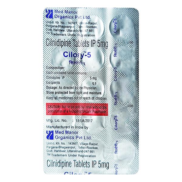 CILORY 5 Tablet 15's - Hypertension-Cal