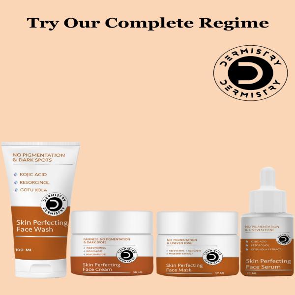 Dermistry No Pigmentation Kojic Acid Skin Perfecting Face Cream 50 ml + No Pigmentation Kojic Acid Skin Perfecting Face Serum 30 ml - Face Serum