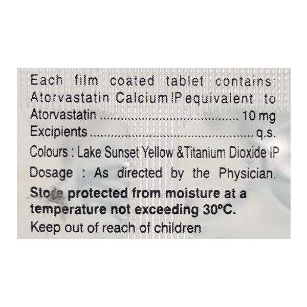 Genxvast 10mg Tablet 10'S - High Cholesterol-Dys