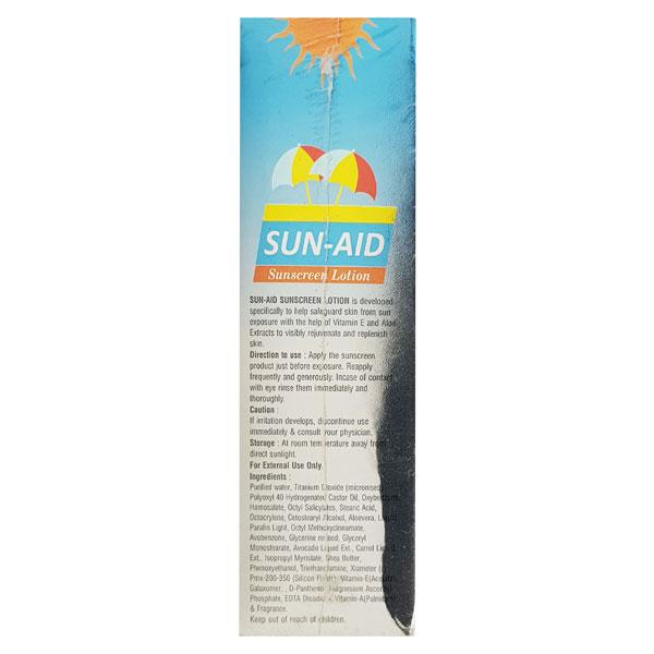 SUN AID SPF 75+ SUNCREEN Lotion 100gm - Sunscreen Preparations-Emo